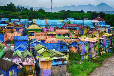 November 19, 2022. kampung warna warni or colorful village, malang, east java, indonesia