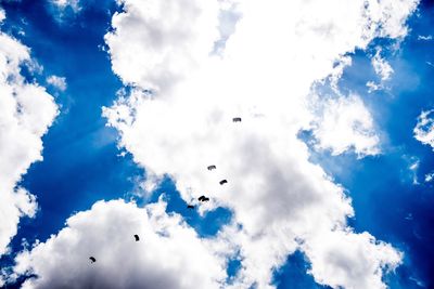 Low angle view of cloudy sky