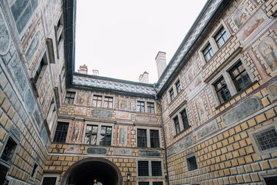 Low angle view of building against sky