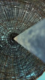 Low angle view of skyscraper against sky