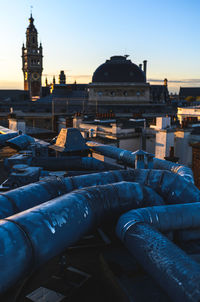 Buildings against sky in city