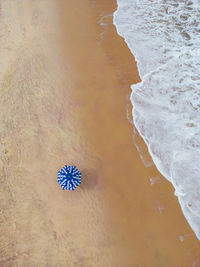 High angle view of beach