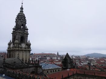 View of buildings against sky in city