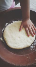 Close-up of woman preparing food