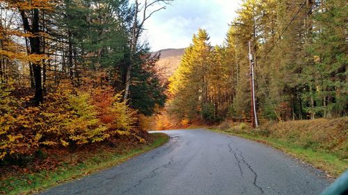 Road passing through landscape