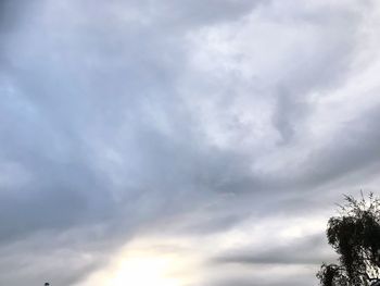 Low angle view of clouds in sky