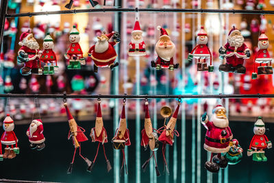 Close-up of toys for sale at store