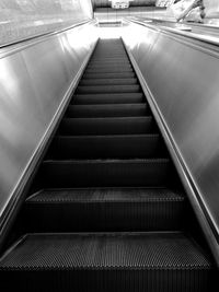 View of escalator