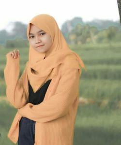 Portrait of a serious young woman