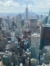 Aerial view of buildings in city