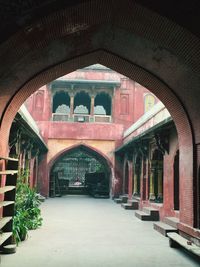 Archway of building