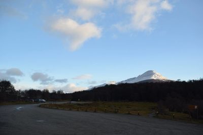 Road passing through mountains