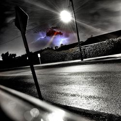 Sun shining through trees