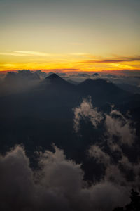 Scenic view of cloudscape during sunset