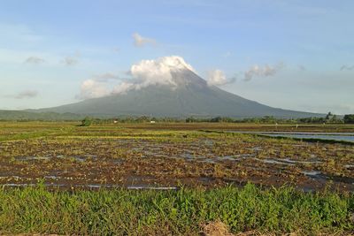 Beautiful mayon volcano