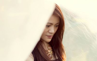 Portrait of young woman