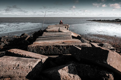 Scenic view of sea against sky