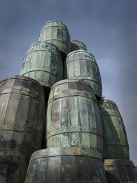 Low angle view of built structure against the sky