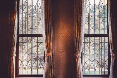 Close-up of window in house