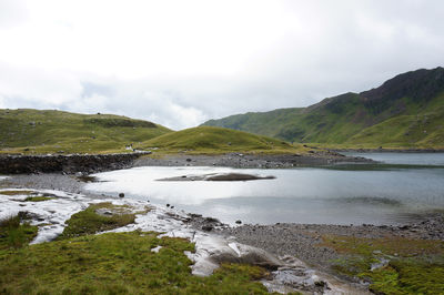 Scenic view of mountain range