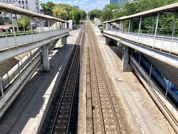 View of railroad tracks