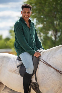 Portrait of smiling young man