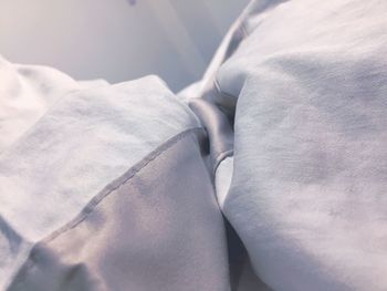 Close-up of crumpled textile at home