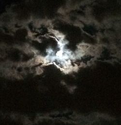 Low angle view of cloudy sky