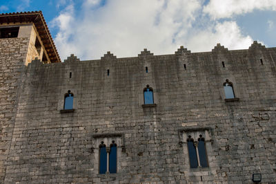 Low angle view of building against sky