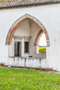 Entrance of historic building