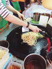 Man working in kitchen