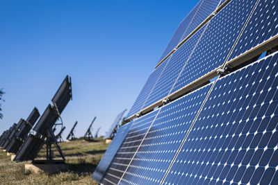 Solar panels in a rural landscape in spain