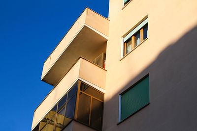 Low angle view of building against clear sky