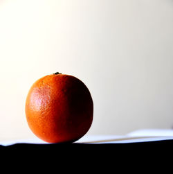 Close-up of apple against white background