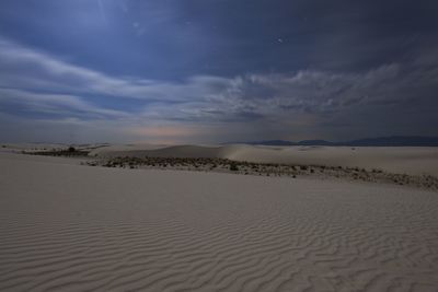 Scenic view of desert against sky