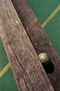 Detail shot of wooden plank