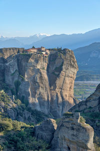 Rock formations in a valley