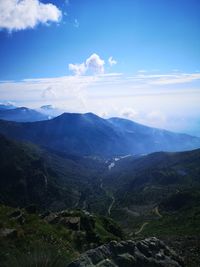 Scenic view of landscape against sky