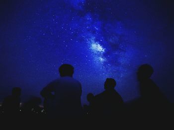 Low angle view of stars in sky