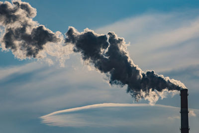 Low angle view of cloudy sky