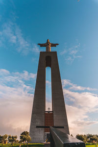 Low angle view of statue