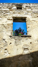 Low angle view of old building