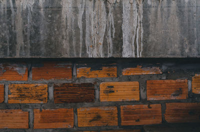 Full frame shot of weathered wall