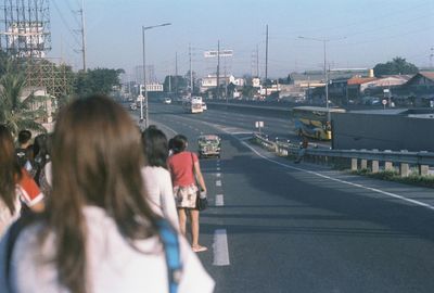 Woman on road