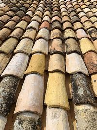 Full frame shot of roof tiles
