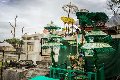 Panoramic view of buildings against sky