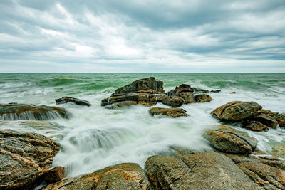 Scenic view of sea against sky