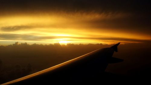 Scenic view of sky at sunset