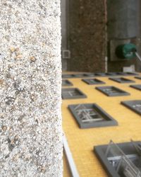 Surface level of the wall