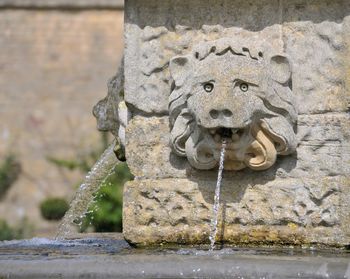 Close-up of fountain